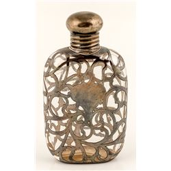Silver Scroll Flask