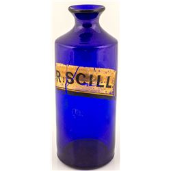 Cobalt Blue Master Drug Bottle