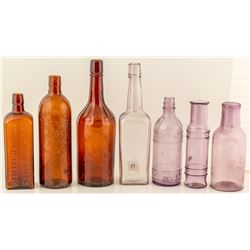 Whiskey and purple bottles