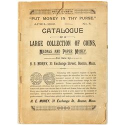 H.E. Morey Coin Catalogue