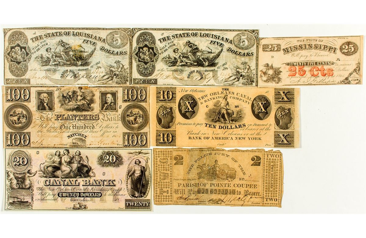 Southern Note Collection (7) - Holabird Western Americana Collections