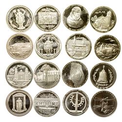 Silver California Mission Medallions