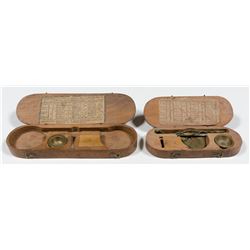 Early French Gold Coin Box Scales