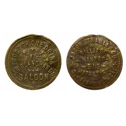Grass Valley Dug Brunswick Balke Token