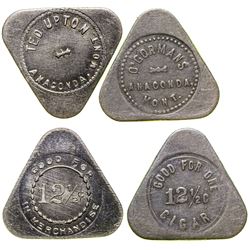 Two Different Triangular Tokens (Anaconda, Montana)