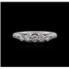 Image 1 : 14KT White Gold 0.75ctw Diamond Ring