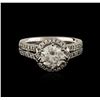 Image 1 : 14KT White Gold 1.67ctw Diamond Ring