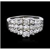 Image 1 : 18KT White Gold 1.37ctw Diamond Ring