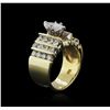 Image 3 : 14KT Yellow Gold 1.00ctw Diamond Ring