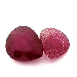 12.42ctw Pear Mixed Ruby Parcel