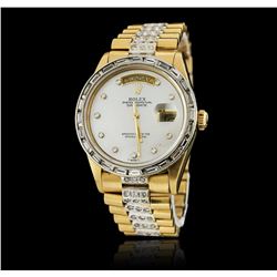 Rolex 18KT Yellow Gold 4.20ctw Diamond DayDate Men's Watch