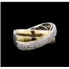 Image 2 : 14KT Two-Tone Gold 0.47ctw Diamond Ring