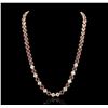 Image 1 : 14KT Yellow Gold 10.56ctw Ruby and Diamond Necklace