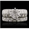 Image 1 : 18KT White Gold 5.20ctw Diamond Ring