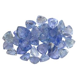 10.92ctw Triangle Mixed Tanzanite Parcel