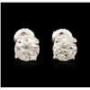 Image 1 : 14KT White Gold 1.60ctw Diamond Stud Earrings