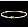 Image 2 : 2.06ctw Diamond Bangle Bracelet - 14KT Yellow Gold