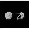 Image 2 : 0.74ctw Diamond Earrings - 14KT White Gold