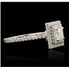 Image 2 : 14KT White Gold 1.57ctw Diamond Ring