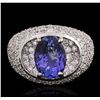 Image 1 : 14KT White Gold 2.69ct Tanzanite and Diamond Ring