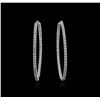 Image 1 : 14KT White Gold 3.68ctw Diamond Earrings