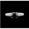 Image 1 : 1.97ctw Black Diamond Ring - 18KT White Gold