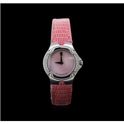 Movado Stainless Steel Pink Sports Edition Diamond Ladies Watch