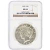 Image 1 : 1925 NGC MS63 Peace Silver Dollar
