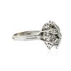 Image 2 : 14KT White Gold 0.95ctw Diamond Ring
