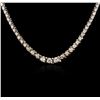 Image 2 : 14KT White Gold 4.23ctw Diamond Necklace