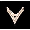 Image 1 : 14KT Rose Gold 1.08ctw Diamond Ring