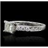 Image 2 : 18KT White Gold 1.55ctw Diamond Ring