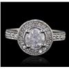 Image 1 : 14KT White Gold 2.00ctw Diamond Ring