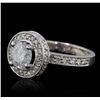 Image 2 : 14KT White Gold 2.00ctw Diamond Ring