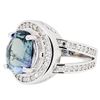 Image 3 : 4.43ct Tanzanite and Diamond Ring - 14KT White Gold
