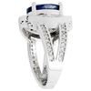 Image 5 : 4.43ct Tanzanite and Diamond Ring - 14KT White Gold