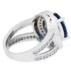 Image 6 : 4.43ct Tanzanite and Diamond Ring - 14KT White Gold