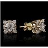 Image 2 : 14KT Yellow Gold 1.62ctw Diamond Earrings