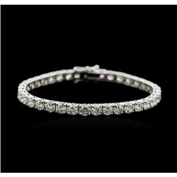 18KT White Gold 15.45ctw Diamond Tennis Bracelet