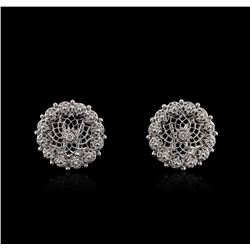 14KT White Gold 0.74ctw Diamond Earrings