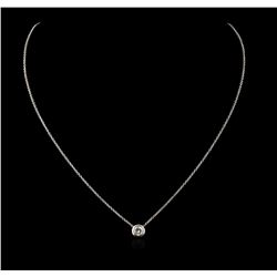 14KT White Gold 0.36ct Diamond Necklace