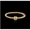 Image 1 : 14KT Rose Gold 0.09ct Diamond Ring