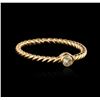 Image 2 : 14KT Rose Gold 0.09ct Diamond Ring