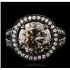 Image 1 : 14KT White Gold 7.29ctw Diamond Ring