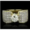 Image 1 : 18KT Yellow Gold 3.89ctw Diamond Ring