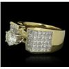 Image 2 : 18KT Yellow Gold 3.89ctw Diamond Ring