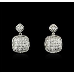 14KT White Gold 0.73ctw Diamond Earrings