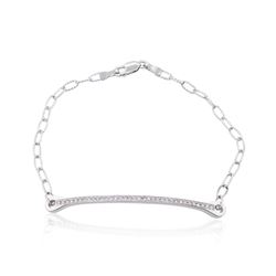 14KT White Gold 0.22ctw Diamond Bracelet