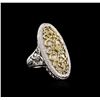 Image 2 : Sterling Silver 0.03ctw Diamond Ring