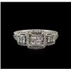 Image 1 : 1.02ctw Diamond Ring - 14KT White Gold